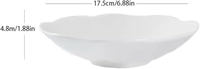 SONGCHAO Party Supplies Personalized Creative Dinner Plate, Nordic Style Tableware, Household Dish Plate, Soup Plate, Rice Plate, Deep Plate, Ceramic Dish Party Plates (Size : Medium)