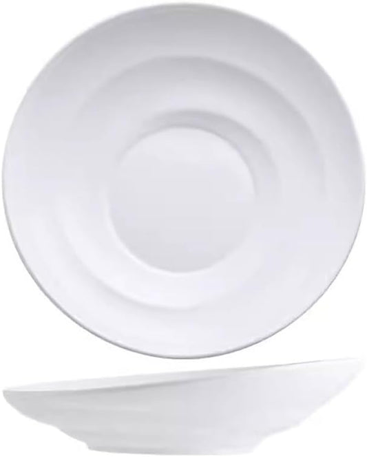 SONGCHAO Party Supplies Dish Plate Tableware Hotel Commercial Creative Cold Dish Plate Stir-fry Plate Ceramic Salad Bowl Fruit Bowl Party Plates (Size : Medium)