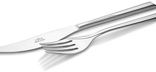Gerlach Flatware Serving Set with 24 Pieces Flames Box and shine-, Stainless Steel