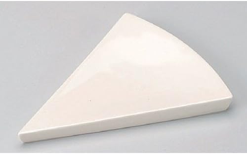 せともの本舗 White Triangular Appetizer Plate, 8.1 x 6.3 x 0.6 inches (20.8 x 16 x 1.6 cm), for Restaurants, Inns, Japanese Tableware, Restaurants, Commercial Use
