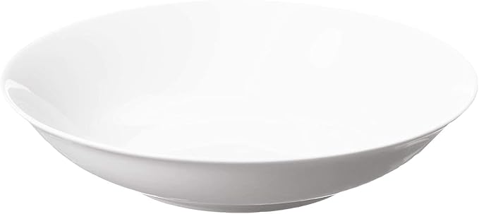 Plate and Bowl Set Porcelain Kitchen Dinnerware Set Ceramic Tableware 10 Dinnerware Set,Service for 8,White,