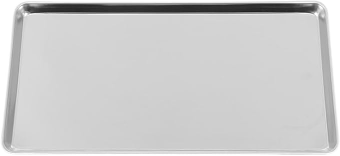 Stainless Steel Steam Pan 10.43X6.10X0.47In Multipurpose Oven Tray for Baking Barbecue Serving and Food Storage Durable Kitchen Catering Plate
