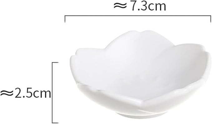 Dipping Dish Dip Bowls Ceramic Snack Bowl Sauce Bowl Mini Kitchen Utensils Dipping Bowl Ornaments Ice Cream Fruit Sara Kitchen Tableware Seasoning Board Appetizer Plate Seasoning Dish ( Color : L )