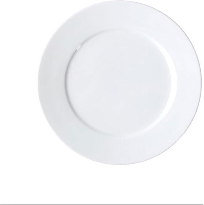 SONGCHAO Party Supplies 2pcs Steak Dinner Plate, Round Plate, Ceramic Dish Plate, Pure White Plate, Flat Plate, Home Western Tableware Party Plates