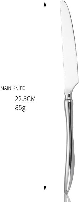 Stainless Steel Flatware serving set,Home Kitchen Eating Tableware Set,Dishwasher Safe,For Home Kitchen Restaurant Hote 4/16/24 Piece 304 Stainless Steel Steak Knife, Fork And Spoon Dinner Knife, Fork