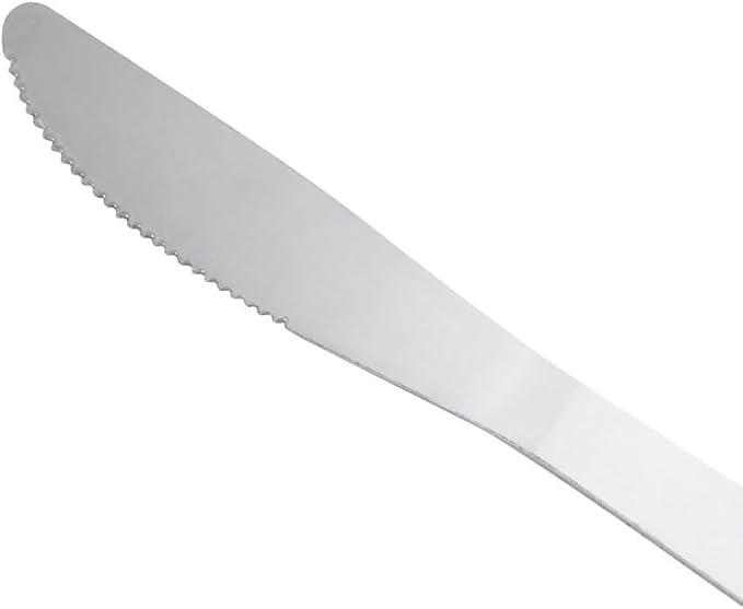Soro Essentials- Stainless Steel Windsor Dinner Knife Set of 12- Serving Utensils Serving Flatware Cutlery Kitchen Tableware Buffet Serving Utensils for Home Kitchen and Restaurant