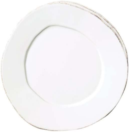 Vietri Italian Lastra Collection Dinnerware Sets (White, 4-Piece Place Setting)