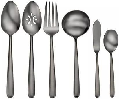 Robinson Valley Falls Dusk 6-Piece Stainless Steel Serve Set – Elegant & Durable Serving Utensils