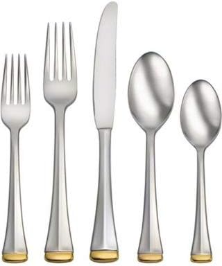 Oneida Gold Dorchester 75 Piece Fine Golden Flatware Set