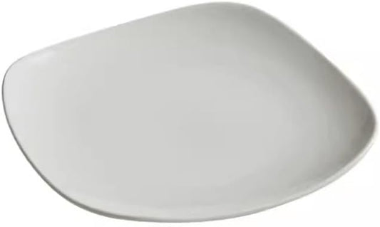 SONGCHAO Party Supplies Ceramic Dinner Plate Dish Plate Home Square Buffet Tableware Western Steak Plate Restaurant Appetizer Plate White Party Plates (Color : 8.2in)