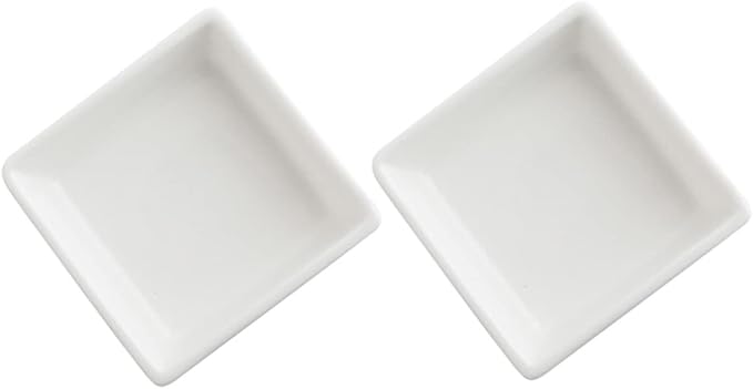 2pcs Snack Plate Sauce Plate Plates for Home Household Seasoning Plate Condiment Plates Sauce Serving Dish Appetizer Plates Kitchen Gadget Small Snack Dish Kitchen Supplies