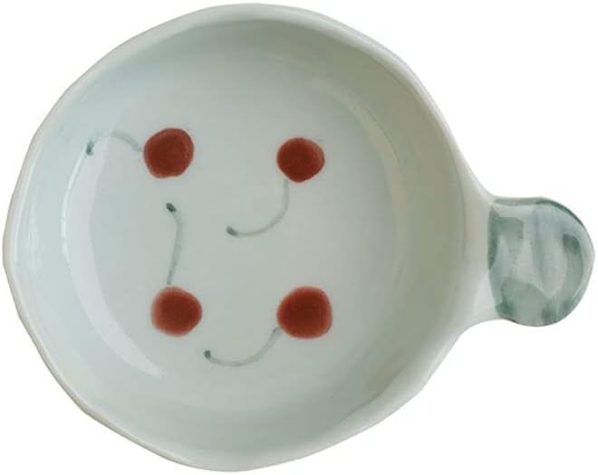 Dipping Sauce Dish Dipping Bowl Appetizer Plates Japanese Style Sauce Dishes Ceramic Hand Painted Seasoning Dishes with Short Handle Vinegar Ketchup Dipping Bowls Mini Appetizer Sushi Serving Dishes D