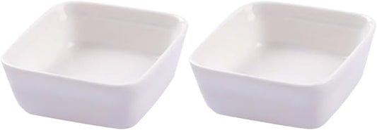 Alipis 2pcs Japanese Porcelain Dipping Bowls Condiment Dish Dessert Tray Appetizer Plates Ceramic Sauce Dishes
