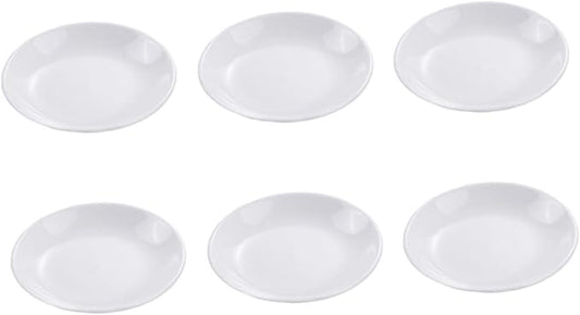 PRETYZOOM 6pcs Ceramic Dipping Dishes for Sauces and Condiments Seasoning Plates for Home and Restaurant Use Your Dining