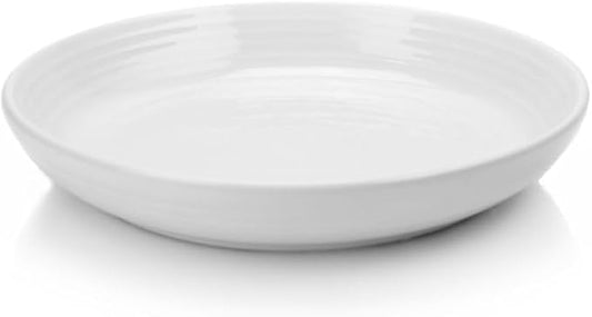 Fiesta® Luncheon Bowl Plate (8.5") – Durable Ceramic, Lead-Safe, Dishwasher/Microwave/Oven Safe – Made in USA Dinnerware - White