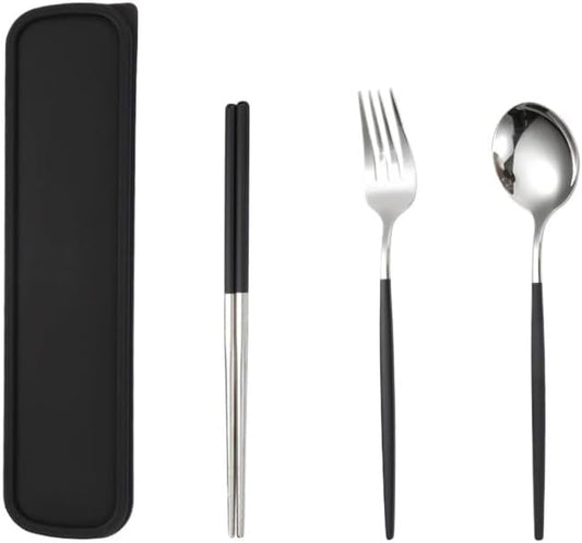 Stainless Steel Flatware serving set,Home Kitchen Eating Tableware Set,Dishwasher Safe,For Home Kitchen Restaurant Hote 3/12/18/24/30/36 Pieces Stainless Steel Portable Tableware Portuguese Chopsticks
