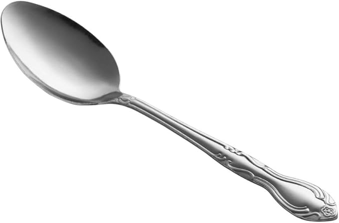 Soro Essentials- Stainless Steel Windy City Serving Spoon Set of 12- Serving Utensils Serving Flatware Cutlery Kitchen Tableware Buffet Serving Utensils for Home Kitchen and Restaurant