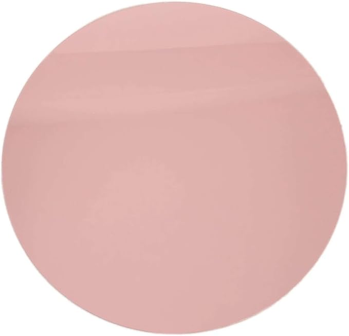 Efavormart 10 Pack Rose Gold Mirror Plastic Charger Plates for Table Setting, 13" Lightweight Round Decorative Dining Plate Chargers