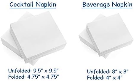 AMERICAN HOMESTEAD Cocktail Napkins - Premium 4.75"x4.75" Disposable Linen-Like Beverage Napkins - Bulk Square Party Bar Serviettes for Weddings, Parties, Events, and Daily Use - (Lilac -100 Count)
