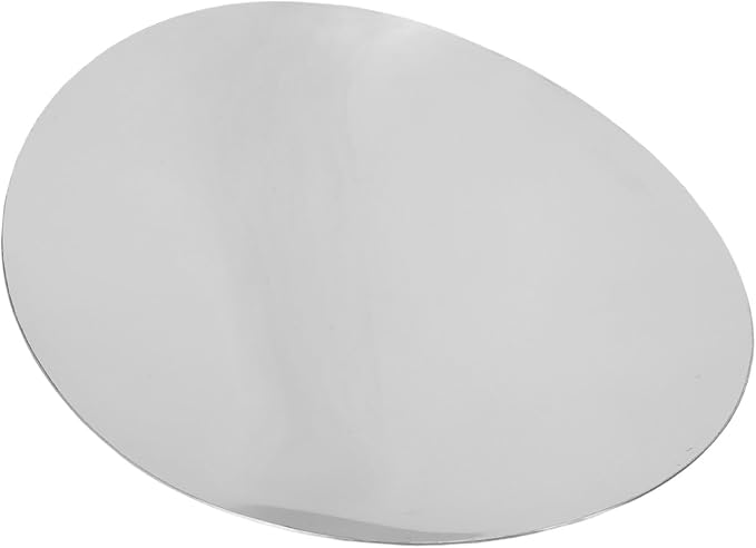 Silver Stainless Steel Serving Tray, Multi Purpose Platter for Fruits Appetizers Jewelry, Modern Table Centerpiece for Home, Wedding Festival Celebration (L)