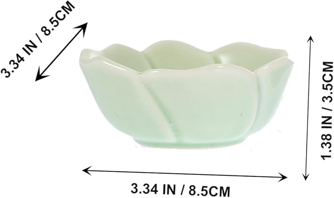 PRETYZOOM 4Pcs Ceramic Sauce Dishes Set Versatile Spice and Soy Sauce Plates for Dipping Appetizers and Seasoning Dishwasher Safe for Home and Restaurant Use Random Color