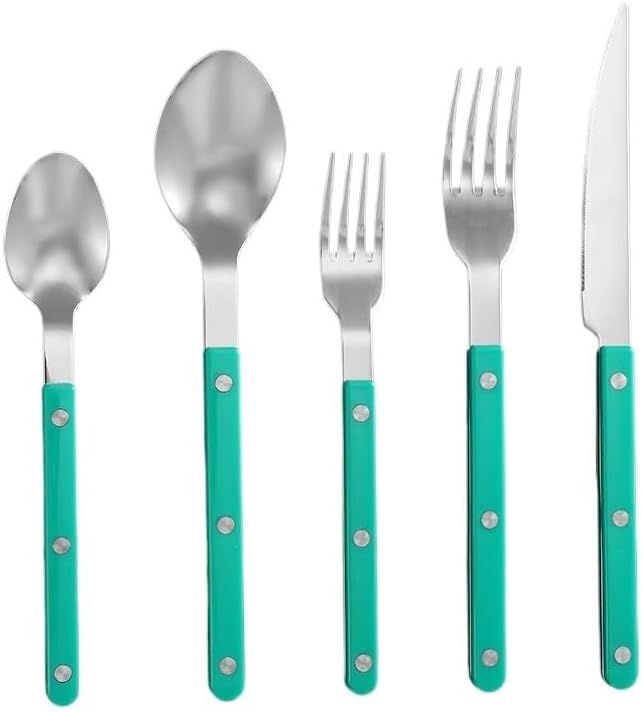 Stainless Steel Flatware serving set,Home Kitchen Eating Tableware Set,Dishwasher Safe,For Home Kitchen Restaurant Hote 5/20/30/40 Pieces Household Steak Cutlery Set Stainless Steel Cutlery Knife, For