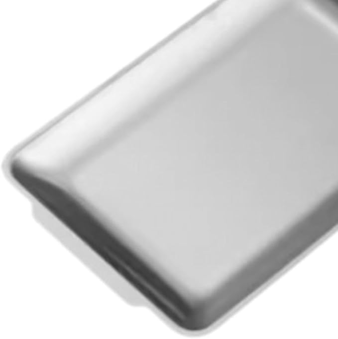 Metal Serving Tray for Food, Rectangle Organizer for Dining and Gatherings, 22cmx14cm