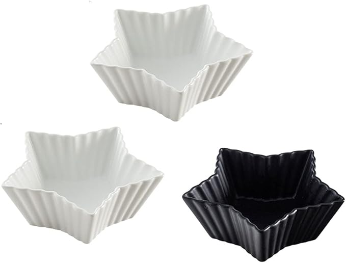Dipping Bowls Soy Sauce Dish 5.91inch Ceramic Dessert Plates Sushi Snack Salad Dipping Bowls Seasoning Dishes Appetizer Plates Serving Dish Saucers Bowl Sauce D