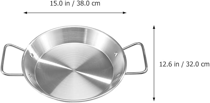 IMIKEYA 1pc Stainless Steel Serving Tray Double Handles Dried Fruit Plate Scalding Snack Tray for Parties Modern Design for Fruits and Snacks Elegant Silver Finish