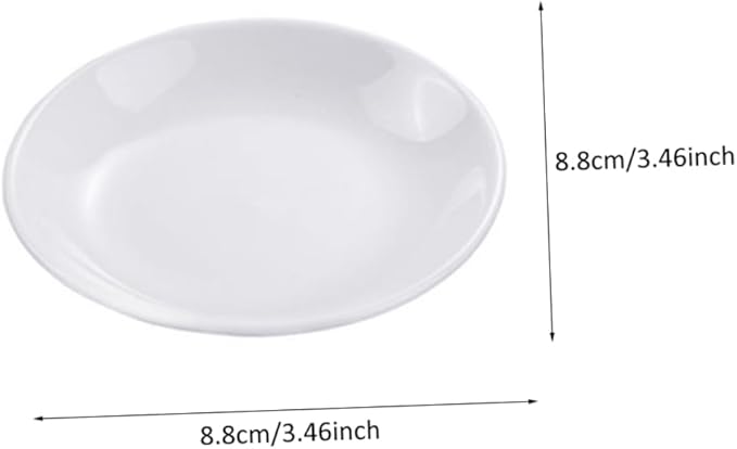 Cabilock 6pcs Home Restaurant Use Ceramic Sauce Plates Dipping Dishes Seasoning Dishes Small Plates Sauce Storage Holder