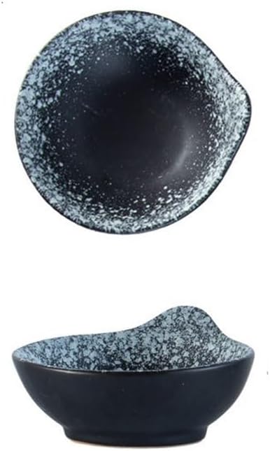 Appetizer Plates Home Restaurant Dip Dish Seasoning Dish Soy Sauce Vinegar Dish Ceramic Sushi Snack Seasoning Bowl for Condiment(Mo Xue)