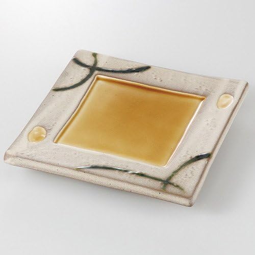 Sochi Incense Square Plate, 7.3 x 1.0 inches (18.5 x 2.5 cm), 30.9 oz (880 g), Appetizer Plate, Restaurant, Ryokan, Japanese Tableware, Restaurant, Commercial Use