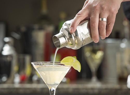 TableCraft 17-Ounce 3-Piece Stainless Steel Cocktail Shaker