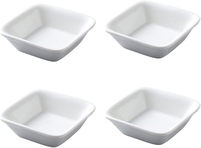 123Arts 4pcs Ceramic Appetizer Plates Dessert Dishes Sauce Dishes Ketchup Sushi Plates