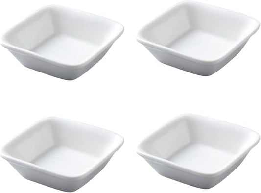 123Arts 4pcs Ceramic Appetizer Plates Dessert Dishes Sauce Dishes Ketchup Sushi Plates