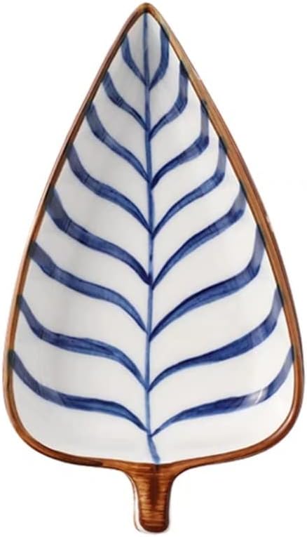 Dipping Sauce Bowls Appetizer Bowls Creative Water Grass Pattern Snack Plate Modern Fruit Plate Snack Fruit Dried Fruit Dessert Dessert Biscuit Plate Appetizer Plate Ceramic Dip Bowls Dipping Sauce Bo