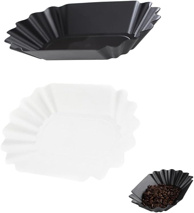 2 Pack Coffee Scale Weight Boats Coffee Bean Weighing Tray Roast Whole Beans Pans Weighing Dishes for Food Kitchen Scale Rechargeable Espresso Scales Espresso Machine Cold Brew Maker