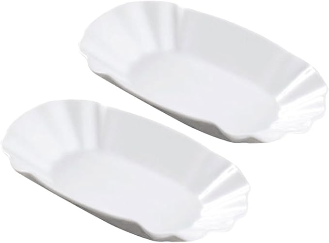 2pcs Multi-function Ceramic Bowls for Appetizers Snacks for Dried Fruits Nuts and More for Home Parties and Gatherings Dishwasher Safe Design