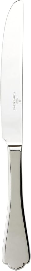 Villeroy & Boch Medina Collection 64-Piece Flatware Set, Service for 12, Plus 4 Additional Serving Pieces, 18/10 Stainless Steel, Flared Handle, Solid Weight