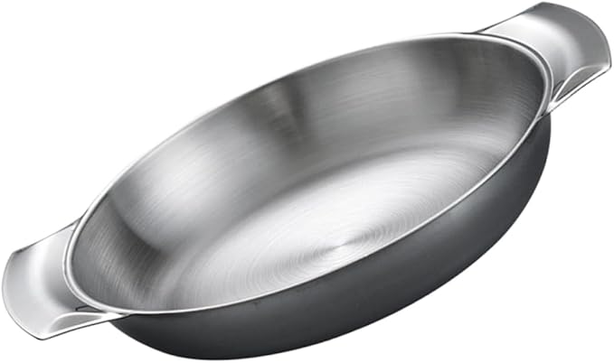 Stainless Steel Snack Serving Tray Food Plate Elegant Design for Parties Easy to Clean Pizza Tray for Buffets and Entertaining Silver Finish