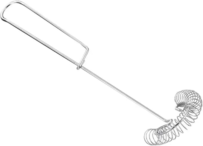 Stainless Steel Egg Whisk, Spring Wire Mixer, Hand Held Egg Beater, Kitchen Cooking Tool, 10.61 Inch Length(2 pack)