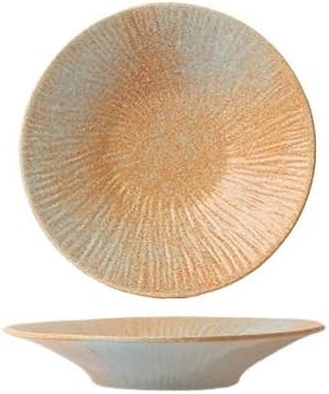 Round Ceramic Plate For Steak And Western Food Tableware For Home And Hotel(8inchdisc)