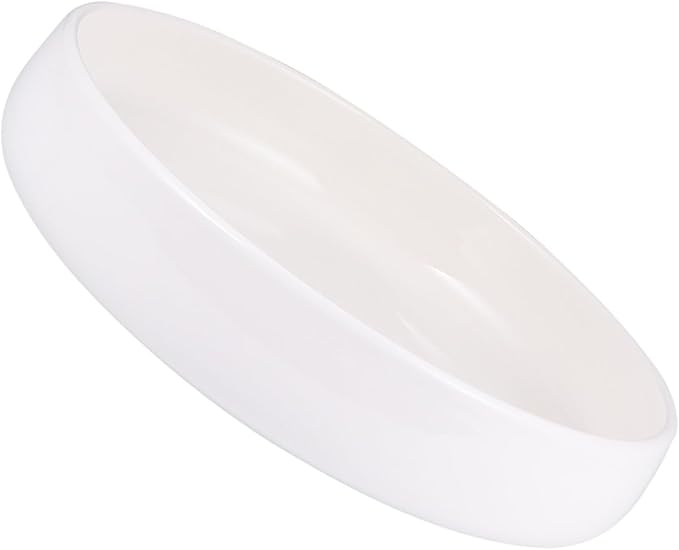 OUNONA Elegant Ceramic Serving Dish for Western Cuisine Food Plate for Appetizers Desserts Pasta and More for Family Gatherings and Special Occasions Bowl