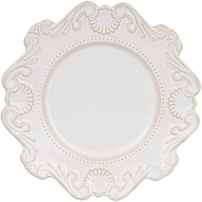 Cutlery Set Retro Ceramic Tableware Dishes Set European Relief Western Dinnerware Dish Salad Bowl Soup Noodles Bowl Dinnerware Series (Color : Blue Size : Style4) (Blue Style4) (White Style2)