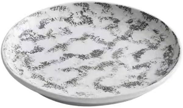 Kitchen Plates Creative Frosted Underglaze Ceramic Irregular Dinner Plate Cold Dish Plate Restaurant Salad Plate Appetizer Plate Restaurant Plates(8.5inch)