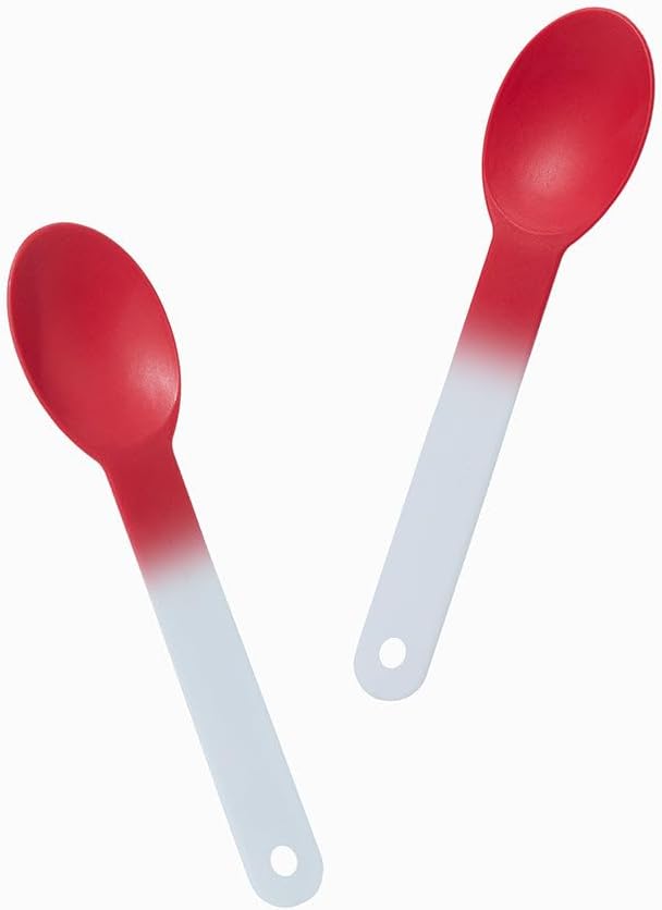 1000-Count XL Color Changing Ice Cream Plastic Spoons | Changes White to Red When Cold | Perfect for Birthdays, Parties | Frozen Dessert Supplies