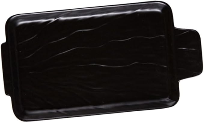 Tableware Wedding Guest Steak Plate Japanese Appetizer Plates Ceramic Jewelry The Wedding Ceramic Platter Plates Practical Food Serving Dish Ceramic Sushi Platt (Black-29.5 * 16.2 * 2.5cm