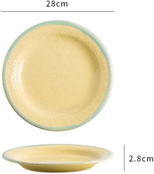 Modern Large Dinner Plates Japanese Restaurant Underglaze Color Creative Home Steak Dinner Plate Ceramic Appetizer Dessert Pasta Cake Tableware Stackable Dinner Plates