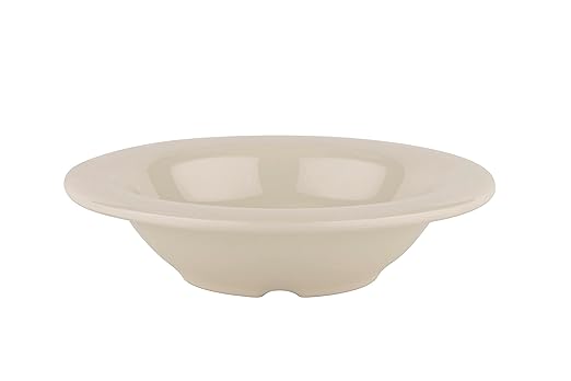 GET B-86-DI-EC Melamine Narrow Rim Fruit/Dessert Bowl, 8 Ounce, Ivory (Set of 4)