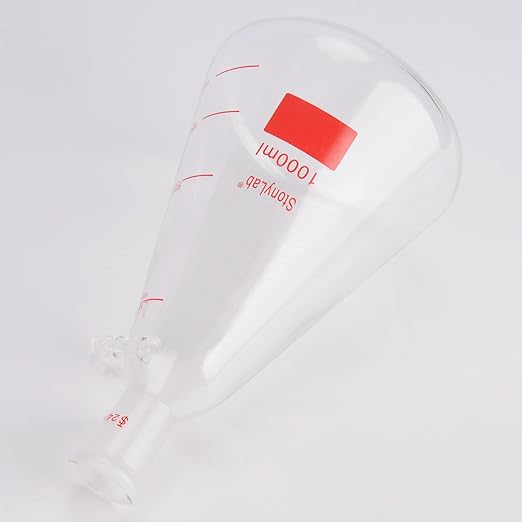 stonylab Filtering Flask with 24/40 Standard Taper Outer Joint, Heavy Wall Borosilicate Glass Filter Flask, Bolt Neck with Tubulation, 1000 ml